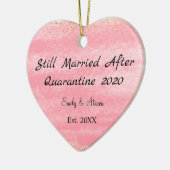 Noch Verheiratet nach Quarantäne 2020 Ornament (Links)