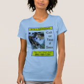 Noch Vermisste Katze oder Hund auf hellblauen T - T-Shirt (Vorderseite)