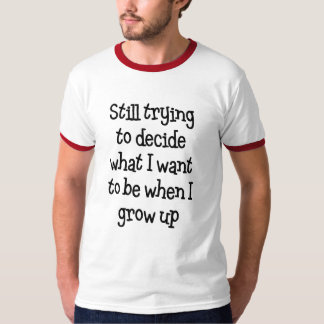Noch versuchend zu entscheiden…  Grauer/roter T - T-Shirt