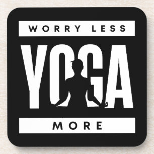 Noch weniger Yoga mehr Getränkeuntersetzer