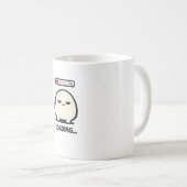 Noch wird geladen 3% - Süße müde Figur lustige Kun Kaffeetasse (VorderseiteRechts)