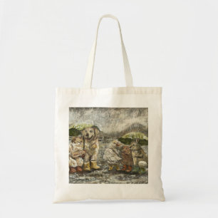 Noch zusammen Whimsical Farmhouse-Tiere Regen Tragetasche
