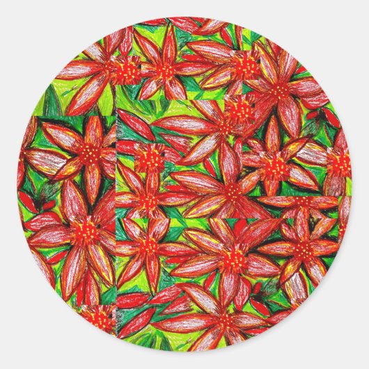 Noche Buenas Runder Aufkleber (Vorderseite)