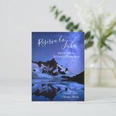 Noche Estrellada en las Montañas Reserva la Fecha Ankündigungspostkarte (Stehend Vorderseite)