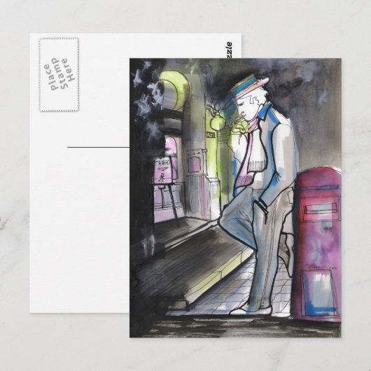 Noche y Buzon Tango Postkarte (Vorne/Hinten)