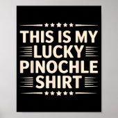 Nochle Art For Men Women Kids Playing Cards Nochle Poster (Vorne)