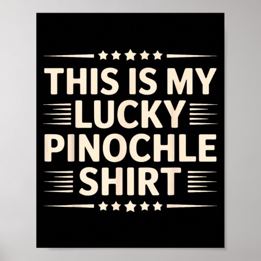 Nochle Art For Men Women Kids Playing Cards Nochle Poster (Vorne)