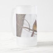 Nochmal schneit sagt Frau Kardinal Mattierte Tasse (Vorderseite Links)