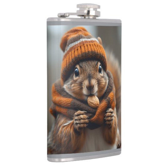 Nochmals schnappen - Eichhörnchenbild Flachmann (Rechts)