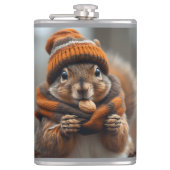 Nochmals schnappen - Eichhörnchenbild Flachmann (Vorderseite)