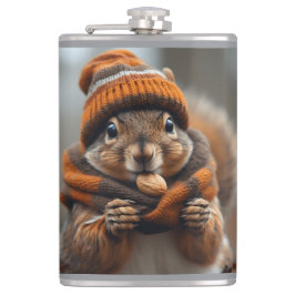 Nochmals schnappen - Eichhörnchenbild Flachmann