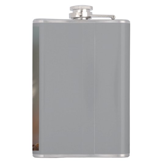 Nochmals schnappen - Eichhörnchenbild Flachmann (Rückseite)