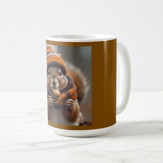 Nochmals schnappen - Eichhörnchenbild Kaffeetasse (VorderseiteRechts)