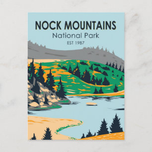 Nockberge Nationalpark Österreich Vintage Postkarte
