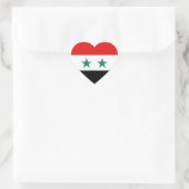Nocken für die syrische Flagge Herz-Aufkleber (Tasche)