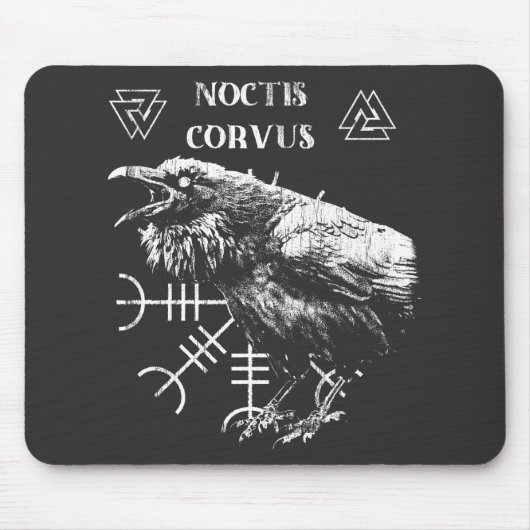 Noctis Corvus - Occult Streetwear Design Mousepad (Vorne)