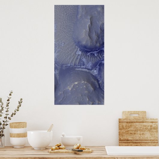 Noctis Labyrinthus formation in Mars Poster (Küche)