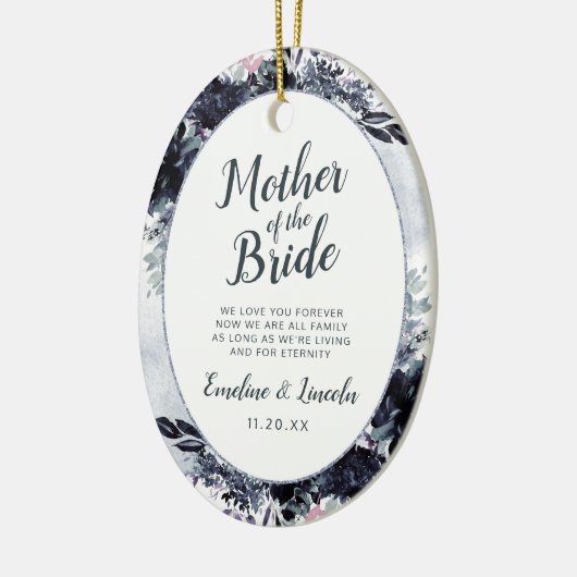 Nocturnal Bloral an die Mutter der Brautziffer Keramik Ornament (Links)