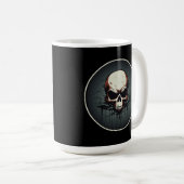 Nocturnal Drip Skull Artwork Kaffeetasse (VorderseiteRechts)