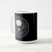Nocturnal Drip Skull Artwork Kaffeetasse (Vorderseite Links)