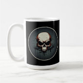 Nocturnal Drip Skull Artwork Kaffeetasse (Links)
