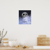 Nocturnal fliegende Schweine Poster (Küche)