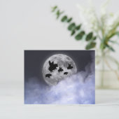 Nocturnal fliegende Schweine Postkarte (Stehend Vorderseite)