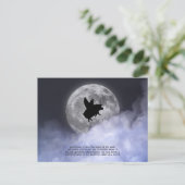 Nocturnal fliegende Schweine Postkarte (Stehend Vorderseite)