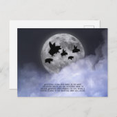 Nocturnal fliegende Schweine Postkarte (Vorne/Hinten)