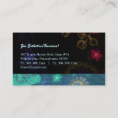 Nocturnal Flora Moderner Arzt Visitenkarte (Rückseite)