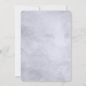 Nocturnal Floral Dusty Blue & Navy Brautparty Einladung (Rückseite)