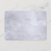 Nocturnal Floral Dusty Blue Wedding Route Begleitkarte (Rückseite)