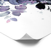 Nocturnal Floral glücklich immer nach dem Empfang Poster (Ecke)