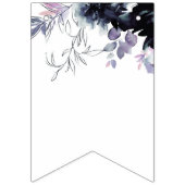 Nocturnal Floral Navy Bridge zu Brautparty Wimpelkette (Erste Fahne)