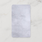 Nocturnal Floral Navy Dusty Blue Wedding Details Begleitkarte (Rückseite)