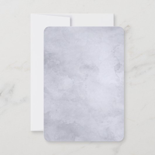 Nocturnal Floral sagte sie Yes Engagement Party Einladung (Rückseite)