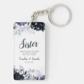 Nocturnal floral to the Sister Zitat Schlüsselanhänger (Rückseite)