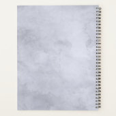 Nocturnal Floral Watercolor Chic Hochzeitspläne Planer (Rückseite)