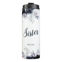 Nocturnal Floral Watercolor Personalisiert Sister