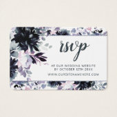 Nocturnal Floral Wedding Website UAWG Insert Cards (Vorderseite)