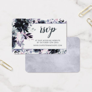 Nocturnal Floral Wedding Website UAWG Insert Cards