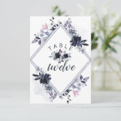 Nocturnal florale Hochzeiten Tischnummern (Stehend Vorderseite)