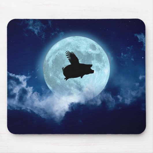 Nocturnal Flying Pig Mousepad (Vorne)