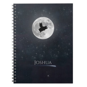 Nocturnal Flying Pig-Personalisiert Notizblock