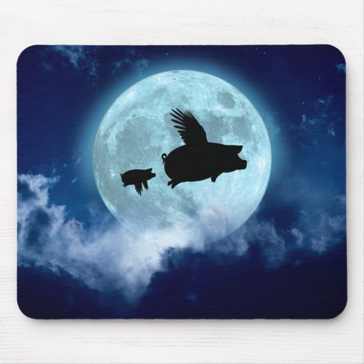 Nocturnal Flying Piglet Mousepad (Vorne)