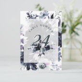 Nocturnal Gerahmt Chic Hochzeit Tischnummern (Stehend Vorderseite)