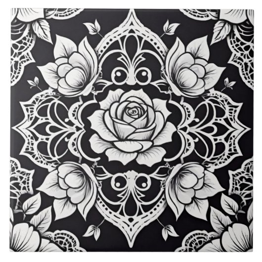 Nocturnal Lace Fliese (Vorderseite)