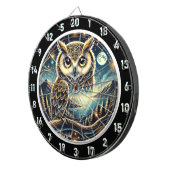 Nocturnal Majesty Owl Dartboard Design Dartscheibe (Vorderseite rechts)