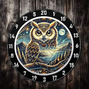 Nocturnal Majesty Owl Dartboard Design Dartscheibe