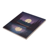 Nocturnal Moonlit Lake Fliese (Seite)